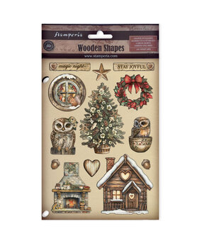 Stamperia The Owl's House A5 Colored Wooden Shape (KLSP187)