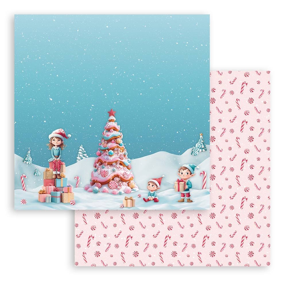 Stamperia Candy Christmas 8x8 Inch Paper Pack (SBBS129) Stamperia Candy Christmas 8x8 Inch Paper Pack (SBBS129)
