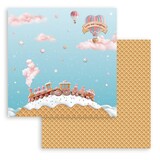Stamperia Candy Christmas 12x12 Inch Paper Sheet Train (10 pcs) (SBB1084)