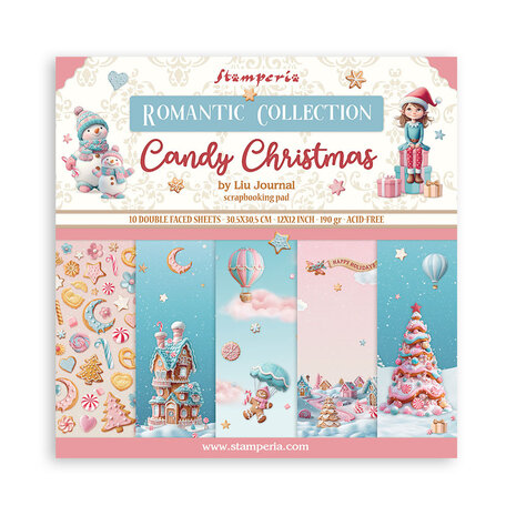 Stamperia Candy Christmas 12x12 Inch Paper Pack (SBBL173) Stamperia Candy Christmas 12x12 Inch Paper Pack (SBBL173)