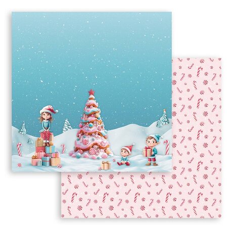 Stamperia Candy Christmas 12x12 Inch Paper Pack (SBBL173) Stamperia Candy Christmas 12x12 Inch Paper Pack (SBBL173)