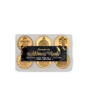 Stamperia Candy Christmas Wax and Seals (6 seals) (WAXSL09) Stamperia Candy Christmas Wax and Seals (6 seals) (WAXSL09)