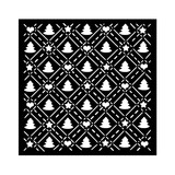 Stamperia Candy Christmas Thick Stencil 18x18cm Tree Pattern (KSTDQ123)