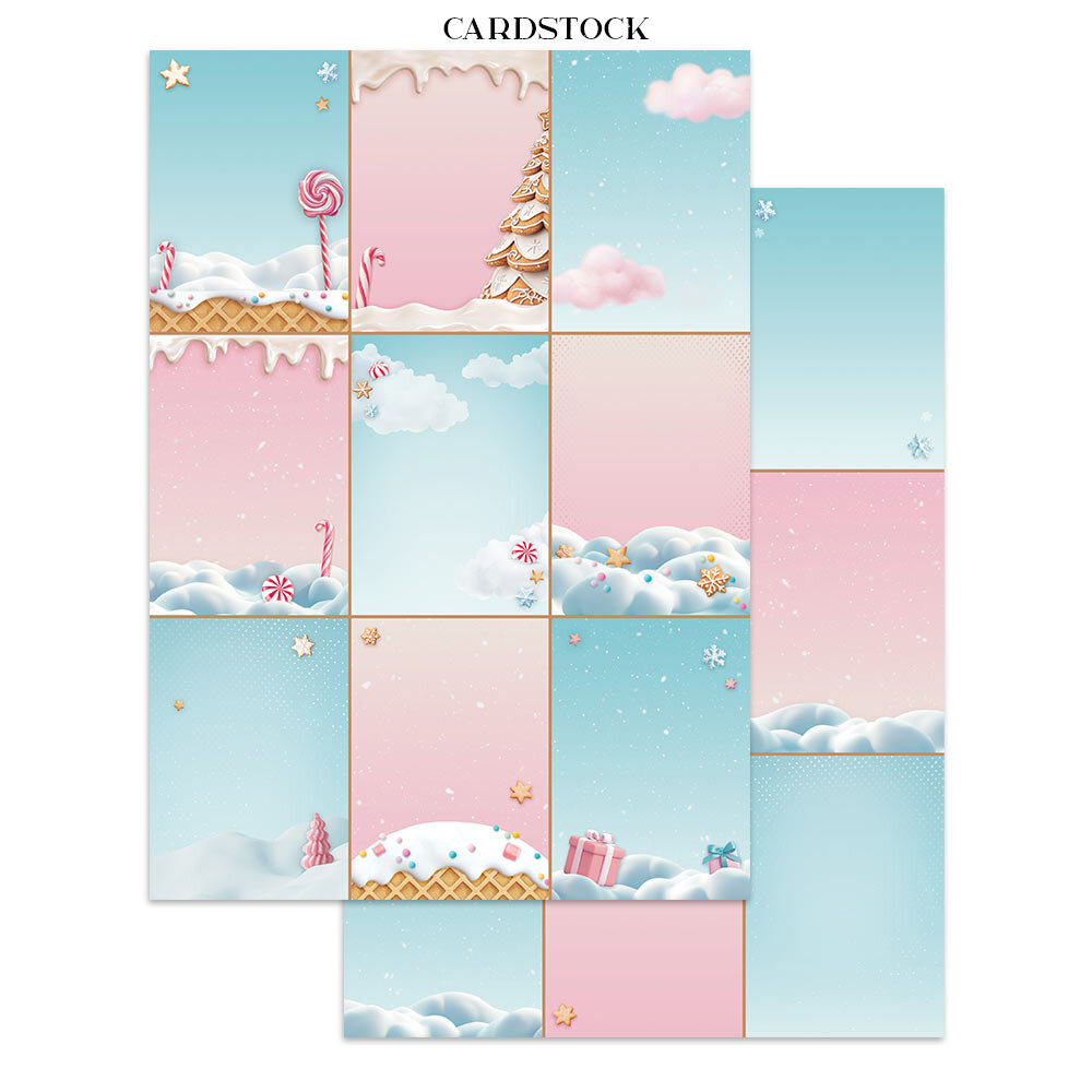 Stamperia Candy Christmas Junk Journal Backgrounds, Stickers, Cut-Outs (SBJK01) (DISCONTINUED) Stamperia Candy Christmas Junk Journal Backgrounds, Stickers, Cut-Outs (SBJK01) (DISCONTINUED)