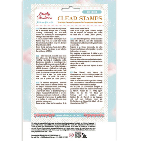 Stamperia Candy Christmas Clear Stamp (WTK223) (DISCONTINUED)