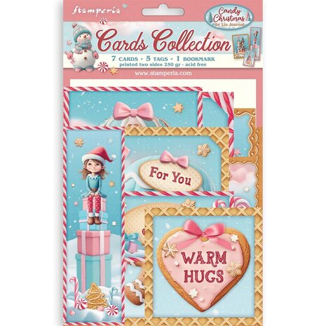Stamperia Candy Christmas Cards Collection (SBCARD32) Stamperia Candy Christmas Cards Collection (SBCARD32)