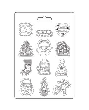 Stamperia Candy Christmas A5 Soft Mould Elements (K3PTA5675)