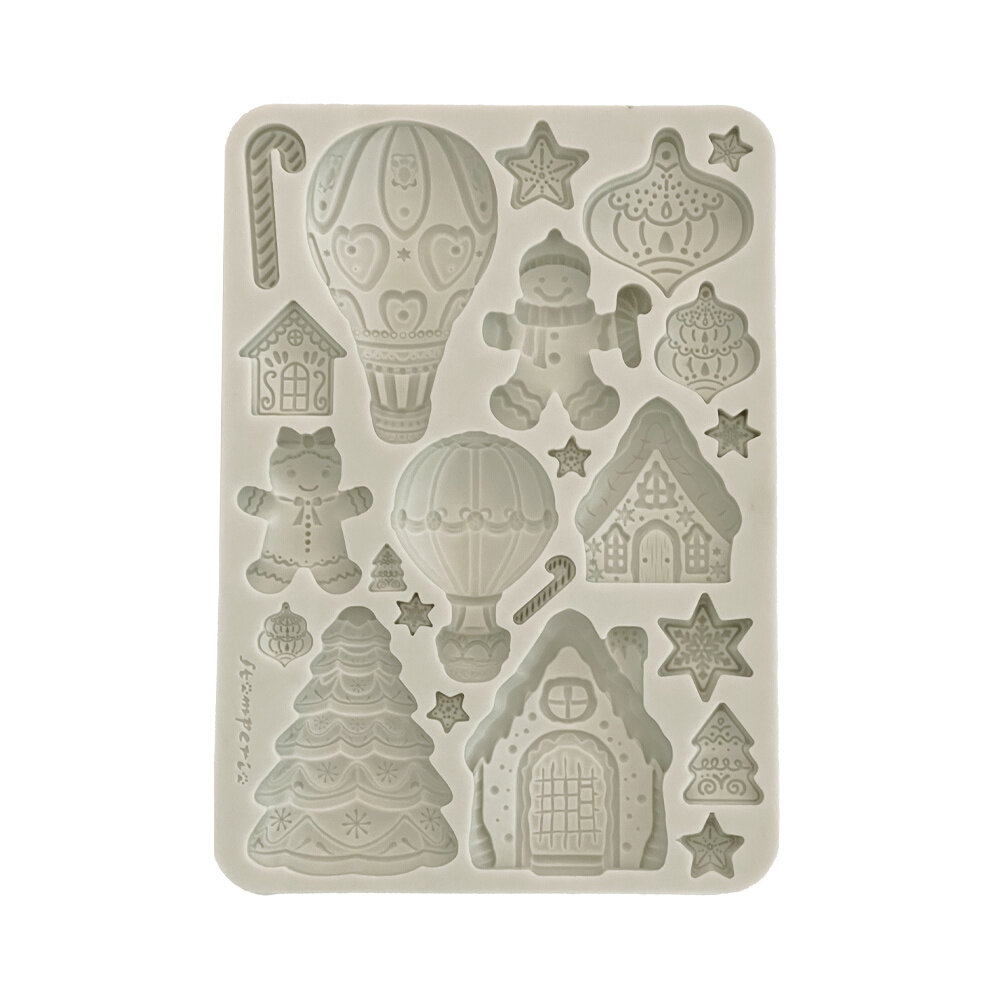 Stamperia Candy Christmas A5 Silicon Mould Gingerbreads (KACMA583)