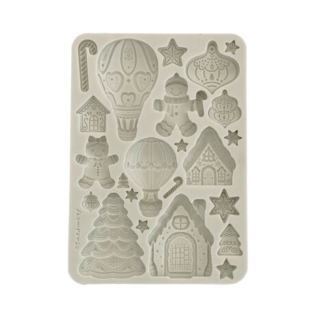 Stamperia Candy Christmas A5 Silicon Mould Gingerbreads (KACMA583)