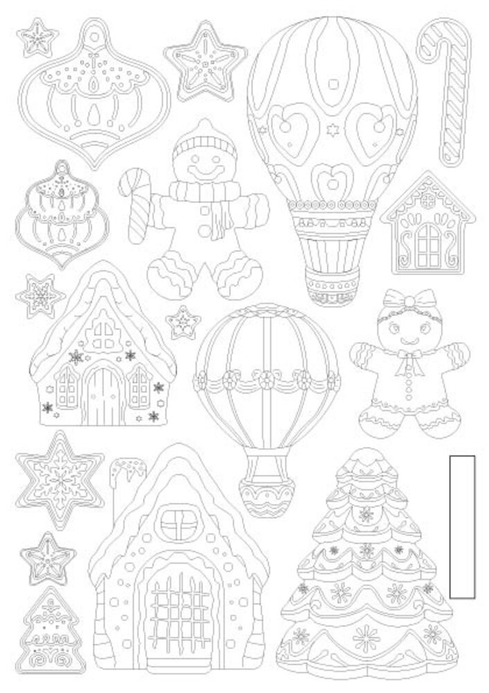 Stamperia Candy Christmas A5 Silicon Mould Gingerbreads (KACMA583)