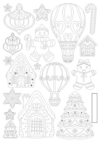 Stamperia Candy Christmas A5 Silicon Mould Gingerbreads (KACMA583)