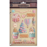 Stamperia Candy Christmas A5 Colored Wooden Shape (KLSP186)