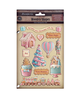 Stamperia Candy Christmas A5 Colored Wooden Shape (KLSP186)