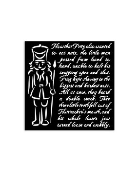 Stamperia Alice in Christmas Thick Stencil 12x12cm Soldiers (KSTDS58)