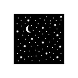 Stamperia Alice in Christmas Thick Stencil 12x12cm Stars and Moon (KSTDS57)