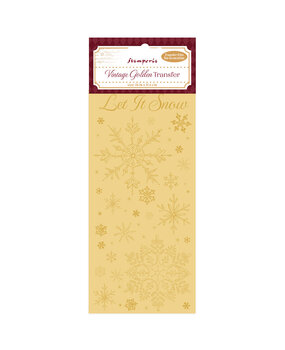 Stamperia Vintage Golden Transfer Let it Snow (DFLRGT05)