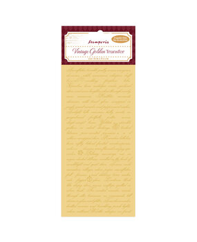 Stamperia Vintage Golden Transfer Writing (DFLRGT01)