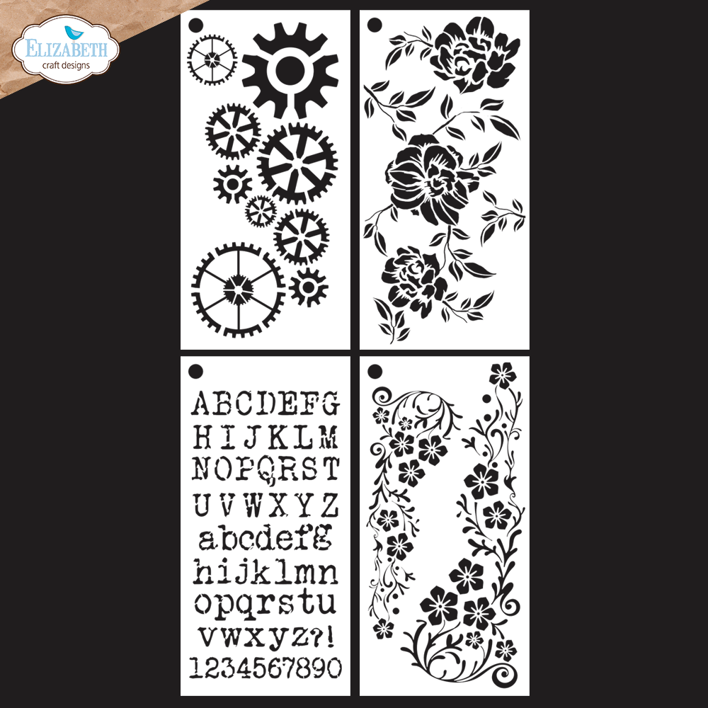 Elizabeth Craft Designs In the Garden Stencil Journal Stencils 8 (S057) Elizabeth Craft Designs In the Garden Stencil Journal Stencils 8 (S057)