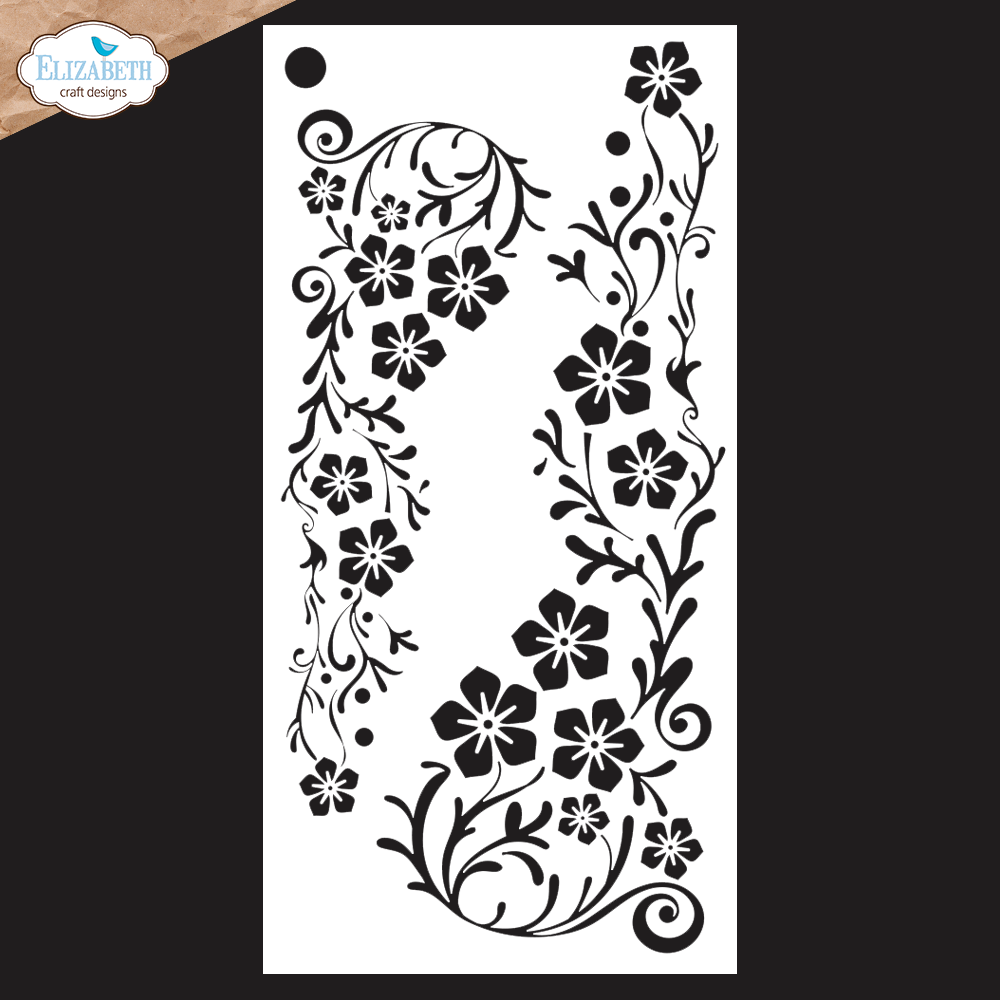 Elizabeth Craft Designs In the Garden Stencil Journal Stencils 8 (S057) Elizabeth Craft Designs In the Garden Stencil Journal Stencils 8 (S057)
