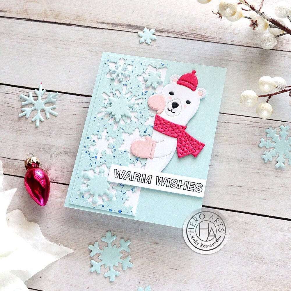 Hero Arts Peeking Winter Bear Fancy Dies (DF211) Hero Arts Peeking Winter Bear Fancy Dies (DF211)