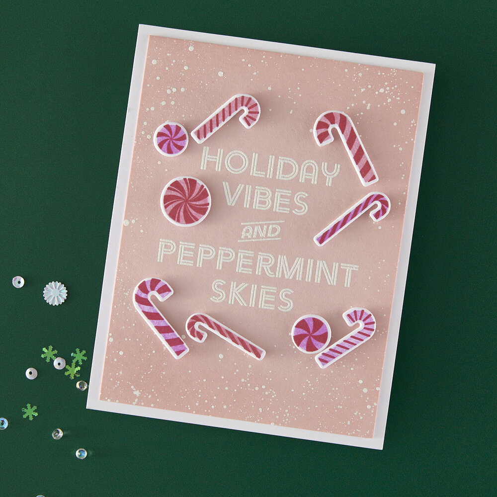 Hero Arts Candy Cane Season Clear Stamps A Little Merri-Mint (CM812) Hero Arts Candy Cane Season Clear Stamps A Little Merri-Mint (CM812)