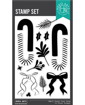 Hero Arts Candy Cane Season Clear Stamps Candy Cane Swag (CM813)