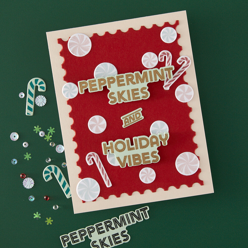 Hero Arts Candy Cane Season Clear Stamps A Little Merri-Mint (CM812) Hero Arts Candy Cane Season Clear Stamps A Little Merri-Mint (CM812)