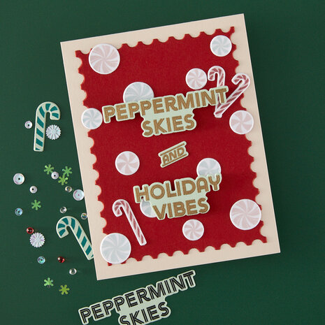 Hero Arts Candy Cane Season Clear Stamps A Little Merri-Mint (CM812) Hero Arts Candy Cane Season Clear Stamps A Little Merri-Mint (CM812)