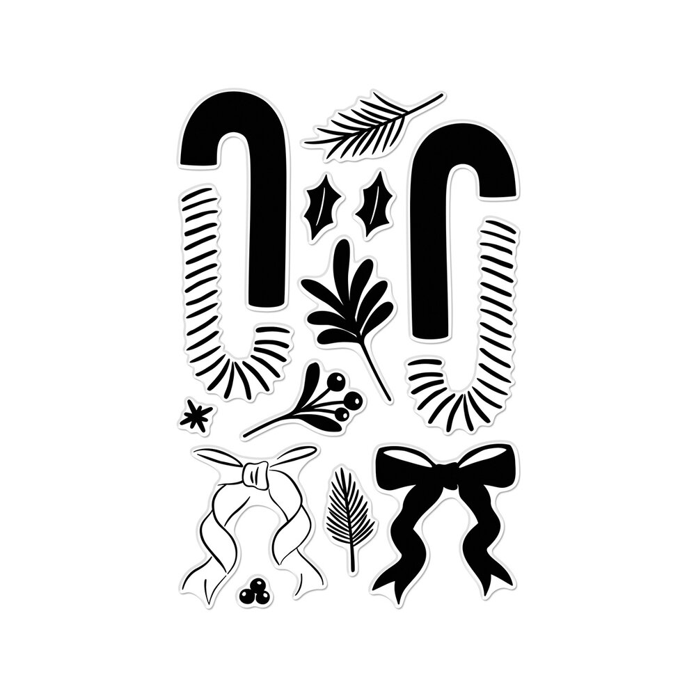 Hero Arts Candy Cane Season Clear Stamps Candy Cane Swag (CM813) Hero Arts Candy Cane Season Clear Stamps Candy Cane Swag (CM813)