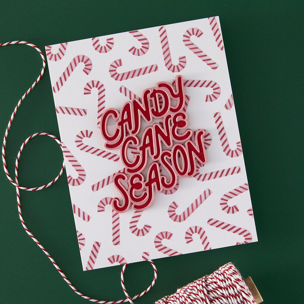 Hero Arts Candy Cane Season Color Layering Stencil Candy Cane Toss Up (SA308) Hero Arts Candy Cane Season Color Layering Stencil Candy Cane Toss Up (SA308)