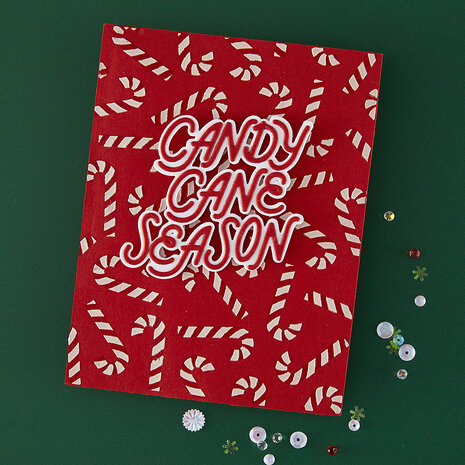 Hero Arts Candy Cane Season Color Layering Stencil Candy Cane Toss Up (SA308) Hero Arts Candy Cane Season Color Layering Stencil Candy Cane Toss Up (SA308)