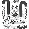 Hero Arts Candy Cane Season Stamp & Cut Candy Cane Swag (DC322) Hero Arts Candy Cane Season Stamp & Cut Candy Cane Swag (DC322)
