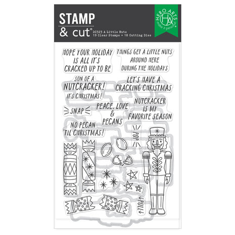 Hero Arts Crackin' Christmas Stamp & Cut A Little Nuts (DC323) Hero Arts Crackin' Christmas Stamp & Cut A Little Nuts (DC323)