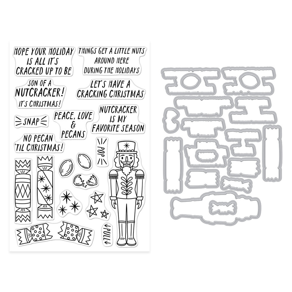Hero Arts Crackin' Christmas Stamp & Cut A Little Nuts (DC323) Hero Arts Crackin' Christmas Stamp & Cut A Little Nuts (DC323)