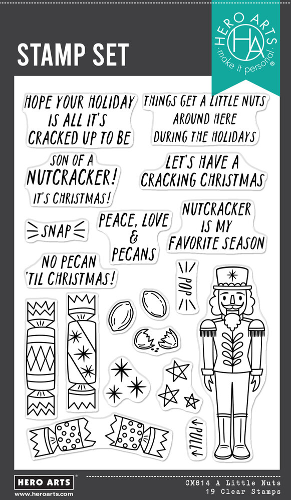 Hero Arts Crackin' Christmas Clear Stamp A Little Nuts (CM814) Hero Arts Crackin' Christmas Clear Stamp A Little Nuts (CM814)