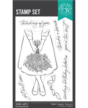Hero Arts Seaside Blooms Clear Stamps Summer Blooms (CM809)