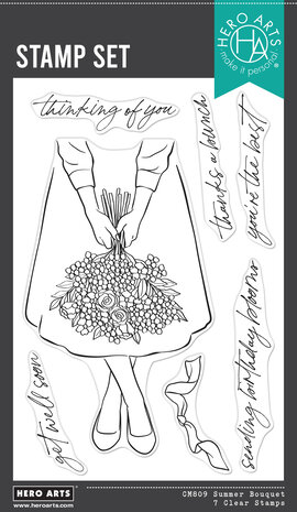 Hero Arts Seaside Blooms Clear Stamps Summer Blooms (CM809) Hero Arts Seaside Blooms Clear Stamps Summer Blooms (CM809)