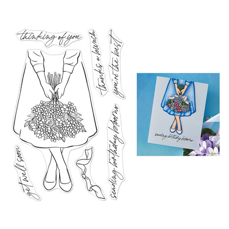 Hero Arts Seaside Blooms Clear Stamps Summer Blooms (CM809) Hero Arts Seaside Blooms Clear Stamps Summer Blooms (CM809)