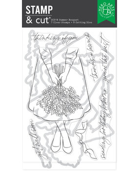 Hero Arts Seaside Blooms Stamp & Cut Summer Bouquet (DC318)