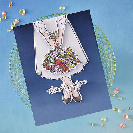 Hero Arts Seaside Blooms Stamp & Cut Summer Bouquet (DC318) Hero Arts Seaside Blooms Stamp & Cut Summer Bouquet (DC318)