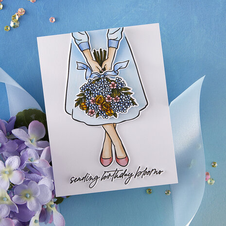 Hero Arts Seaside Blooms Stamp & Cut Summer Bouquet (DC318) Hero Arts Seaside Blooms Stamp & Cut Summer Bouquet (DC318)