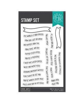 Hero Arts Summer By The Shore Clear Stamps Banner Days (CM810)