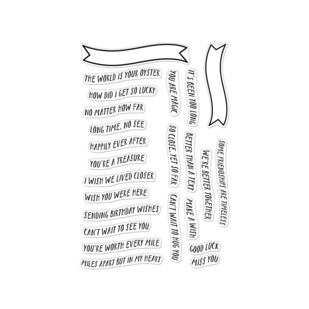 Hero Arts Summer By The Shore Clear Stamps Banner Days (CM810) Hero Arts Summer By The Shore Clear Stamps Banner Days (CM810)