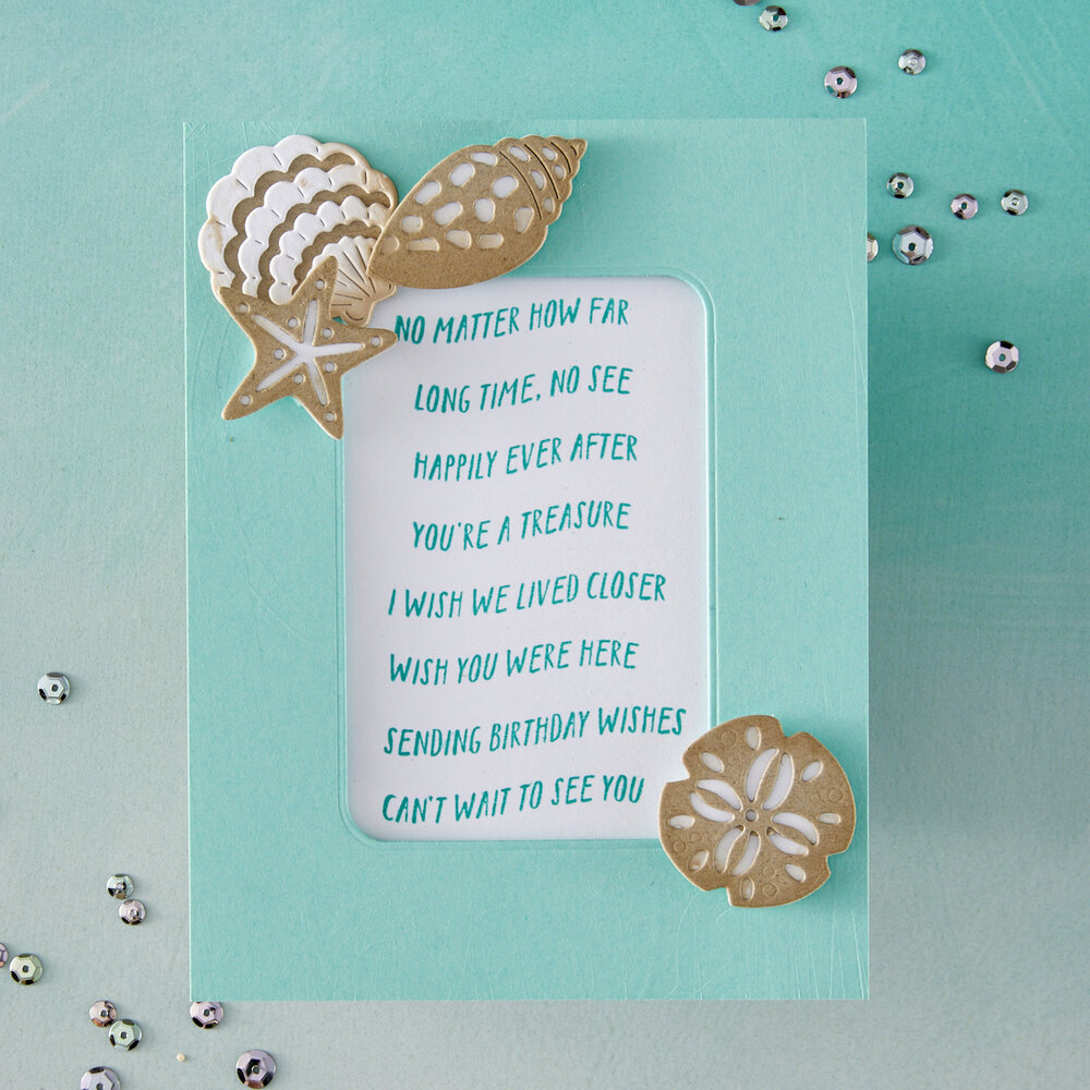 Hero Arts Summer By The Shore Clear Stamps Banner Days (CM810) Hero Arts Summer By The Shore Clear Stamps Banner Days (CM810)