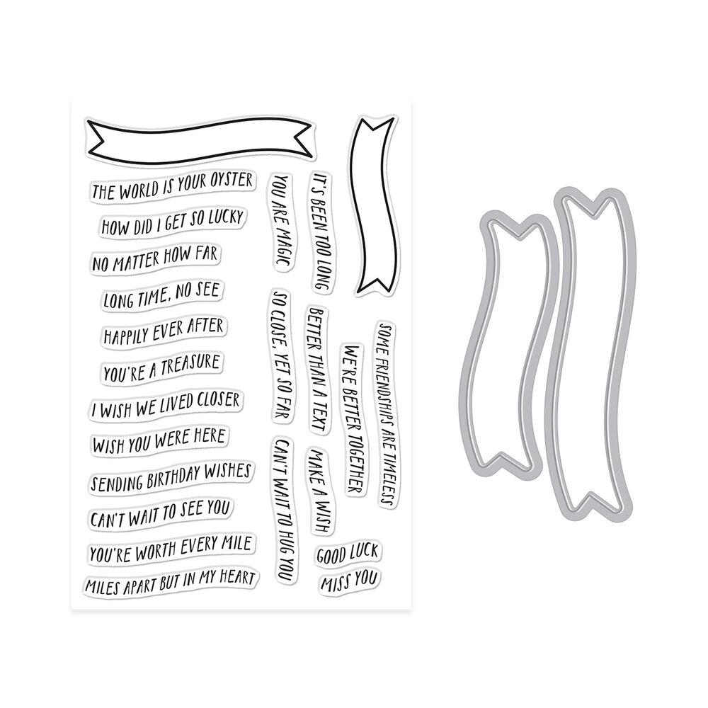 Hero Arts Summer By The Shore Stamp & Cut Banner Days (DC320) Hero Arts Summer By The Shore Stamp & Cut Banner Days (DC320)