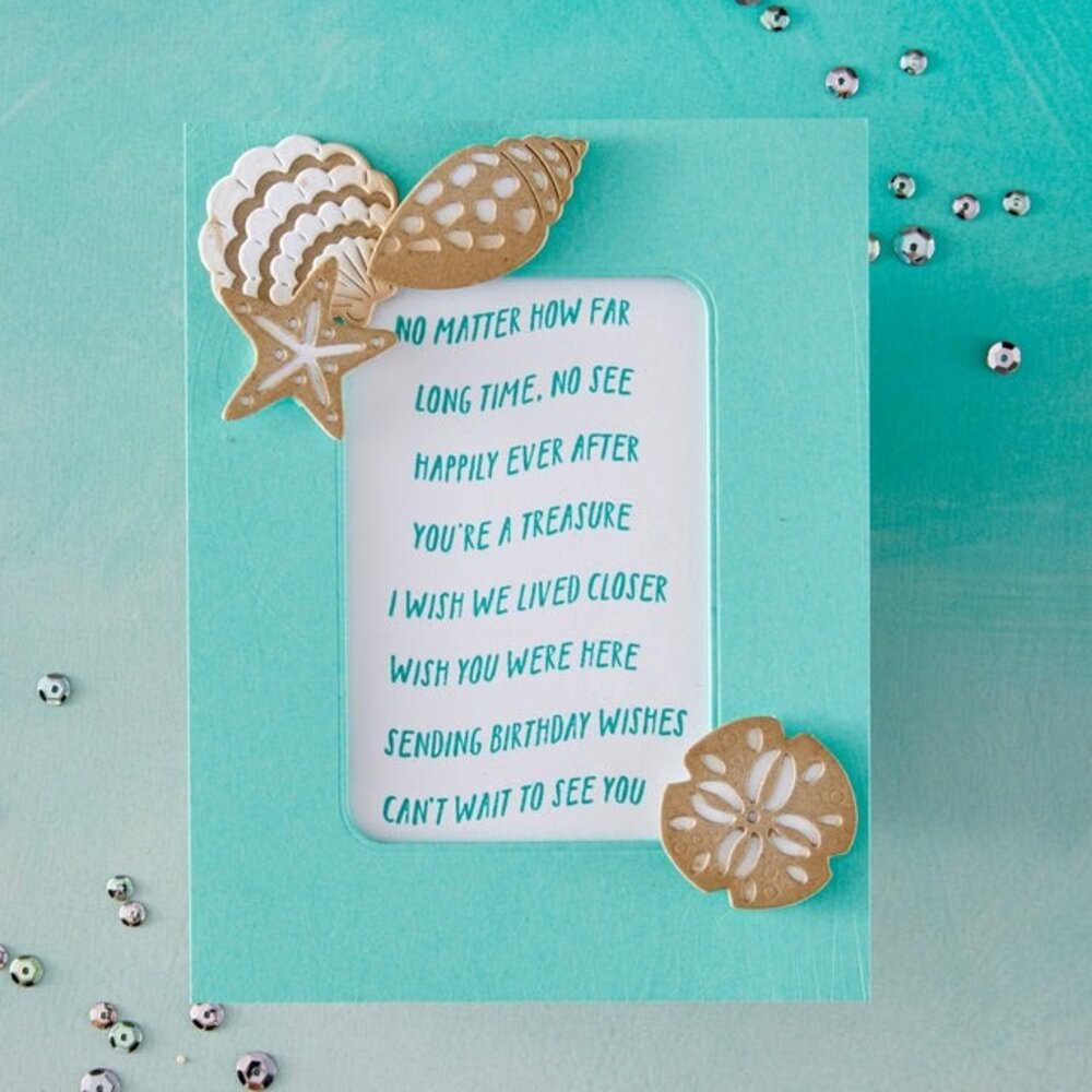 Hero Arts Summer By The Shore Stamp & Cut Banner Days (DC320) Hero Arts Summer By The Shore Stamp & Cut Banner Days (DC320)