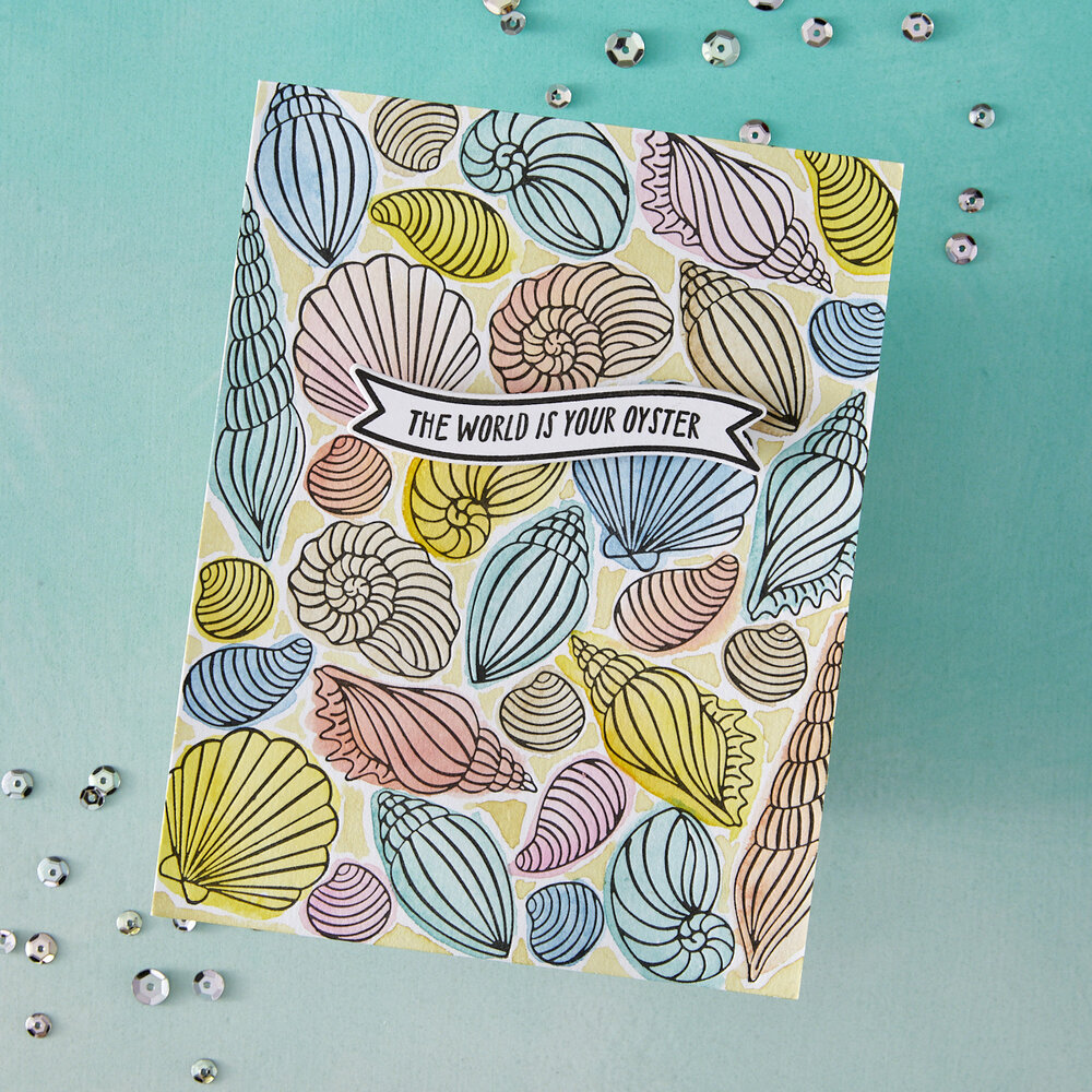 Hero Arts Summer By The Shore Letterpress + Foil Debossing Plate Scattered Shells (HP122) Hero Arts Summer By The Shore Letterpress + Foil Debossing Plate Scattered Shells (HP122)