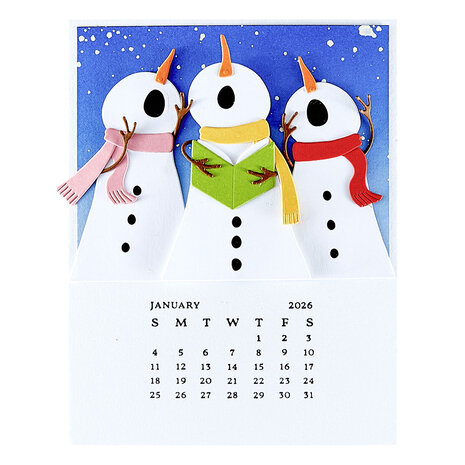 Spellbinders Wonderland BetterPress Plate DIY 2026 Calendar (BP-316) Spellbinders Wonderland BetterPress Plate DIY 2026 Calendar (BP-316)