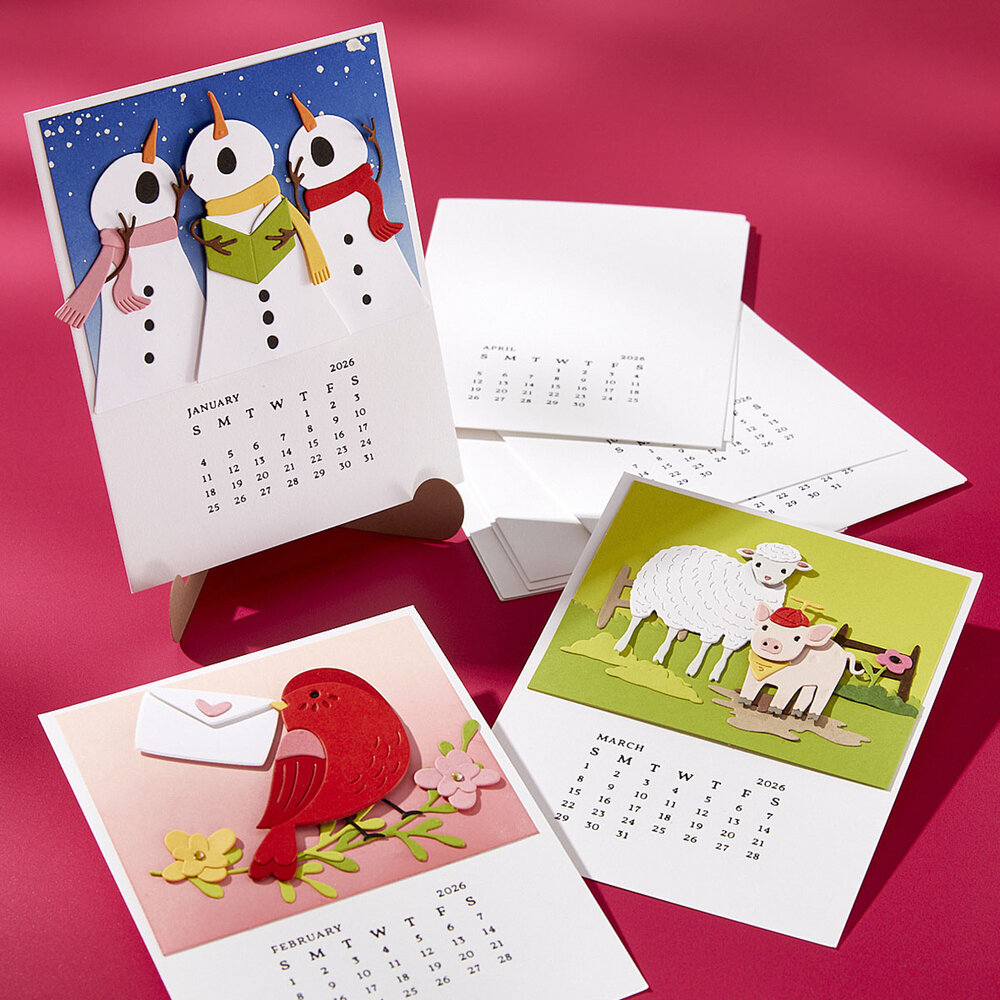 Spellbinders Wonderland BetterPress Plate DIY 2026 Calendar (BP-316) Spellbinders Wonderland BetterPress Plate DIY 2026 Calendar (BP-316)