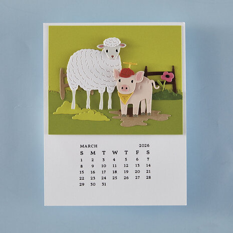 Spellbinders Wonderland BetterPress Plate DIY 2026 Calendar (BP-316) Spellbinders Wonderland BetterPress Plate DIY 2026 Calendar (BP-316)